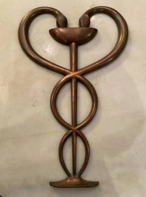 A 19th Century French Bronze Caduceus